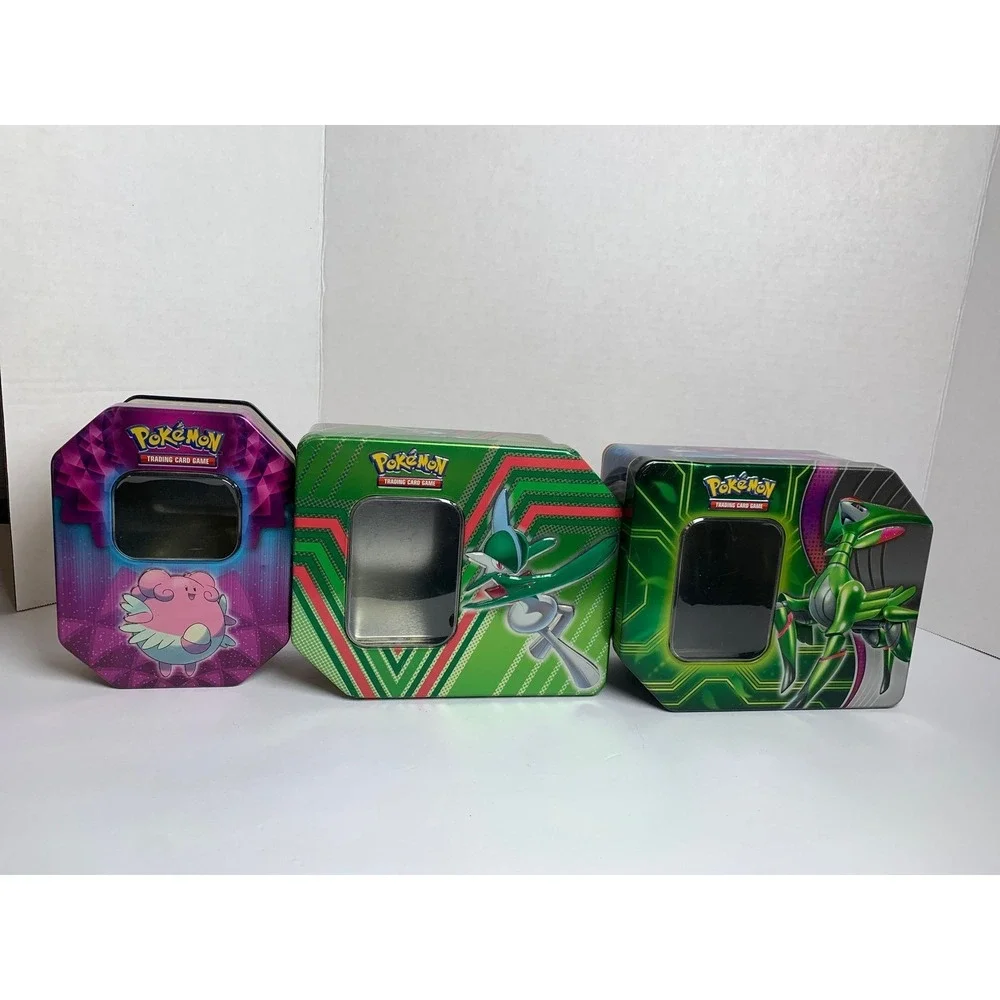 Pokemon TCG Empty Tin Lot Blissey Iron Leaves‎ Gallade V Storage Containers